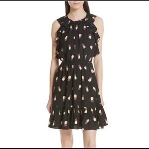 Kate Spade Ruffled Pineapple Dress